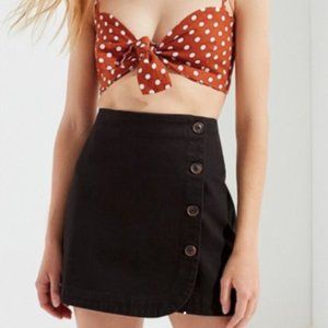 BDG Urban Outfitters Black Side button Mini Skirt